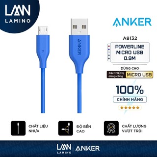 [KHÔNG DÙNG CHO IPHONE] Cáp sạc ANKER PowerLine Micro USB dài 0.9m - A8132