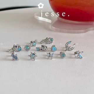 1 cái khuyên màu Xanh jessevn jessestore