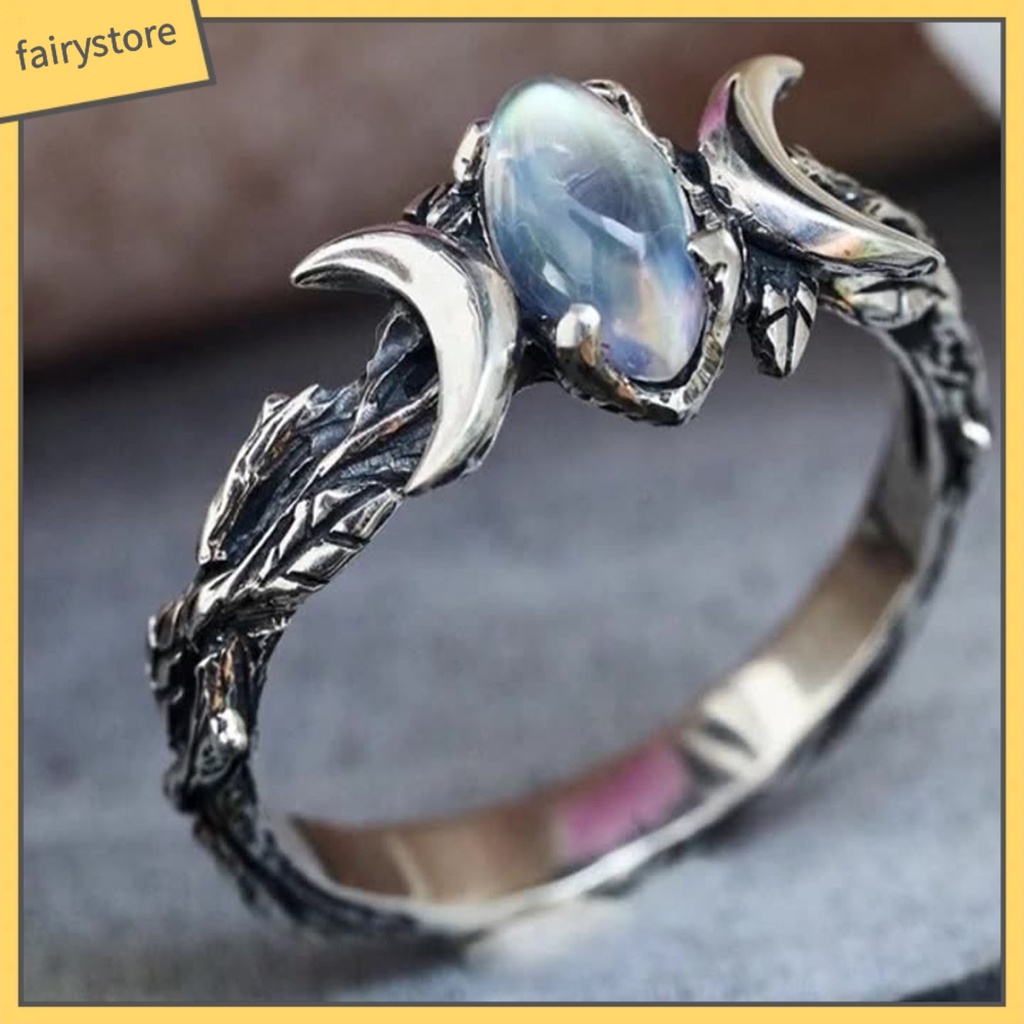 Nhẫn Đính Đá Phong Cách Bohemia Cổ Điển [Fairy1] Cho Nữ