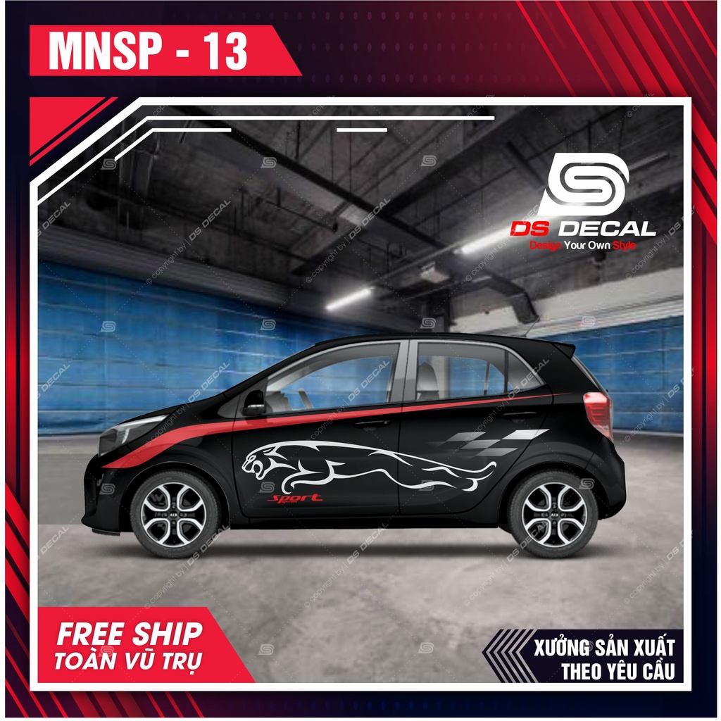 Tem dán xe ô tô Kia Morning - 13 - decal dán xe ô tô - DS Decal