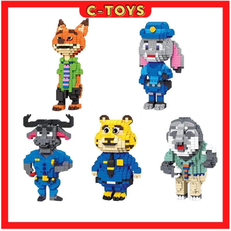 Lego Đồ Chơi Xếp Hình phim ZOOTOPIA: PHI VỤ ĐỘNG TRỜI Lbyu/Le Baiyu 7171a-7175a