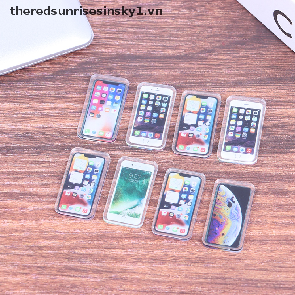 Đồ trang trí Điện Thoại Di Động Mini Tỉ Lệ 1: 12 Trang Trí Nhà Búp Bê