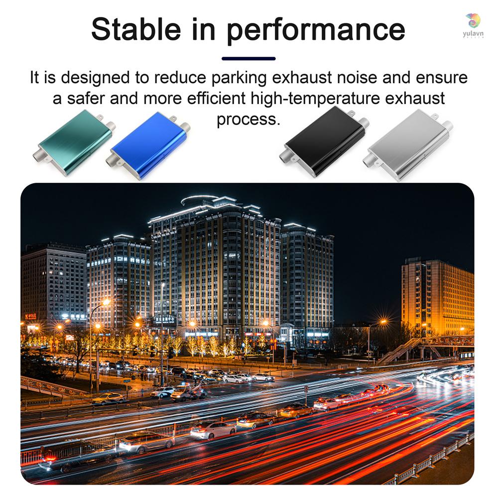 Ống Pô Xả Khí 24mm Giảm Ồn Kèm 2 Kẹp Và 2 Ốc Vít Chuyên Dụng Cho Xe Hơi
