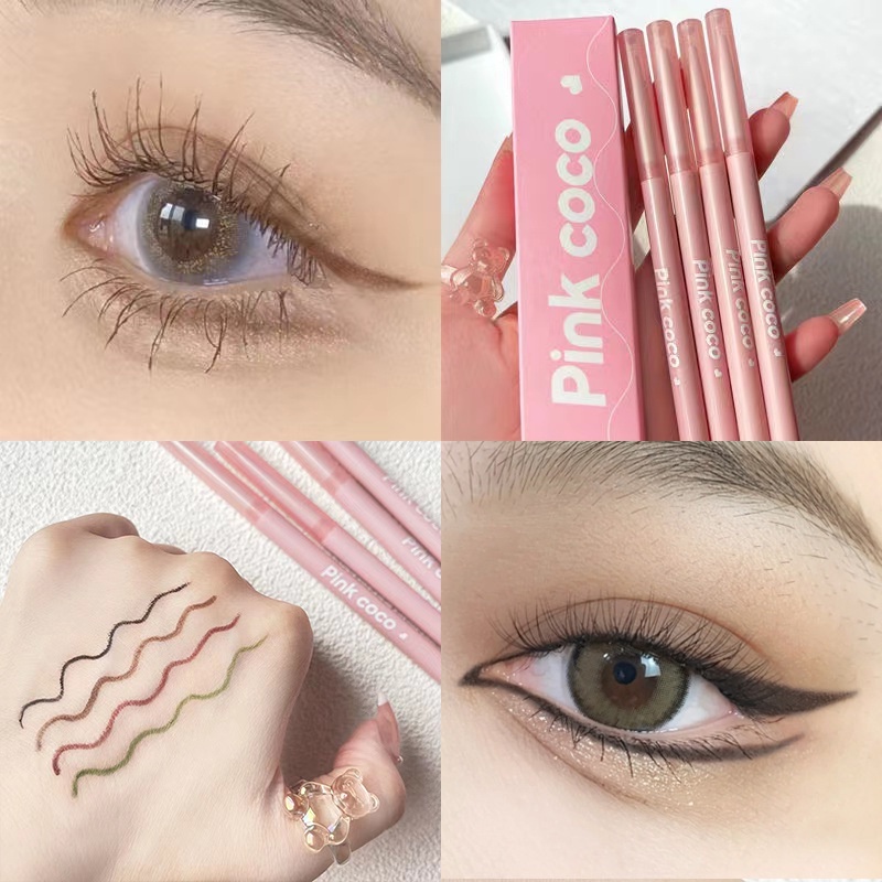 Bút Kẻ Mắt / Lông Mày 4 Màu Tùy Chọn Chống Nước Lâu Trôi Dành Cho Nữ