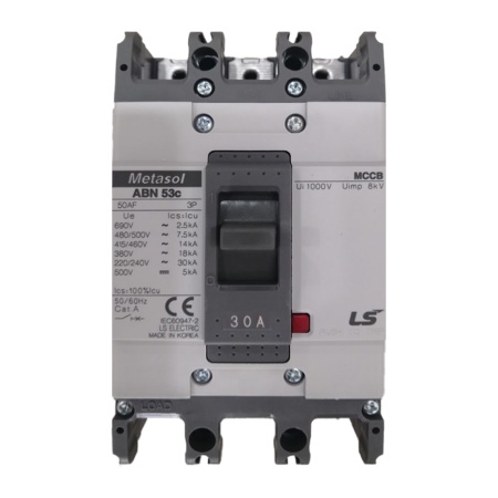 Aptomat MCCB LS ABN53C-30A | 3P 30A 18kA