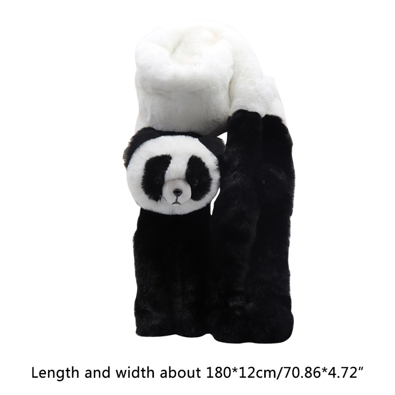 Khăn Choàng Cổ Vải Lông Mềm Mại Hình Động Vật Thời Trang Thu Đông Cho Nữ