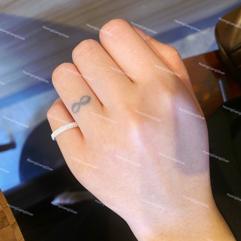 Nhẫn ngón út đá Bạc s925 - HuongGiangSilver