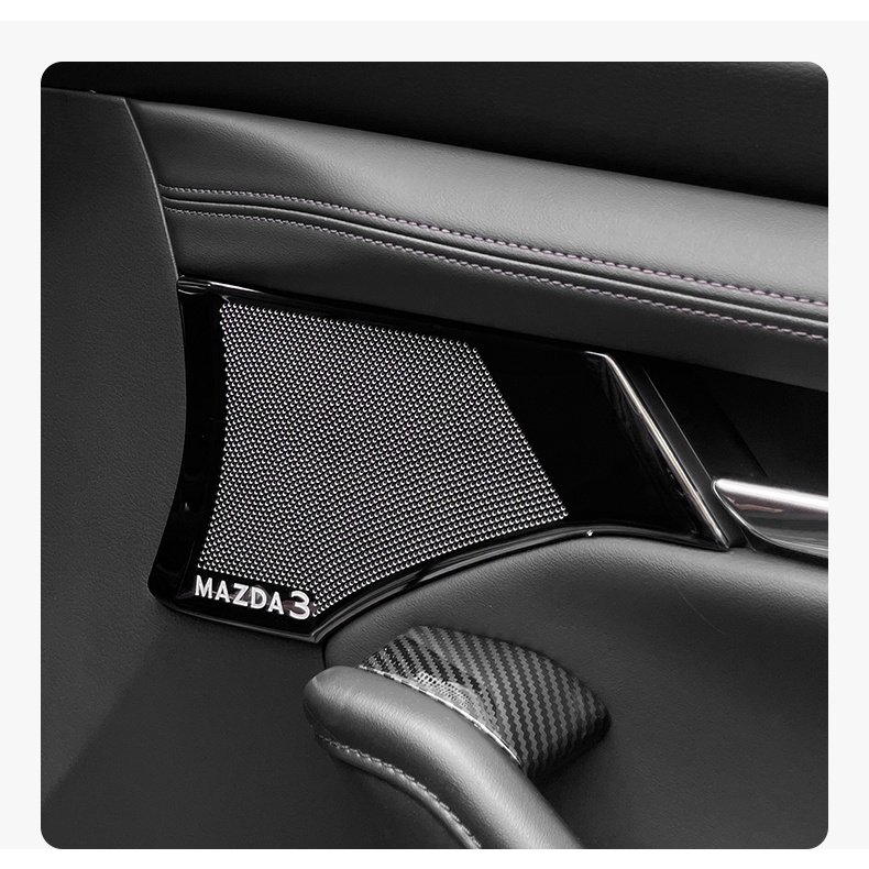 Miếng Dán Trang Trí Loa Âm Thanh 3 Cửa Xe Hơi mazda 3 2020-2023 20-23