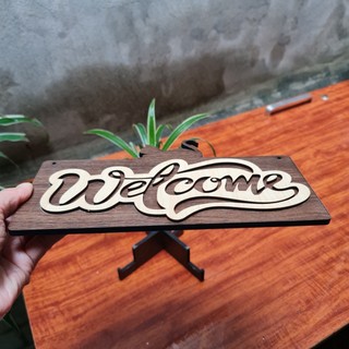 Bảng gỗ decor, bảng gỗ welcome Siêu dễ thương