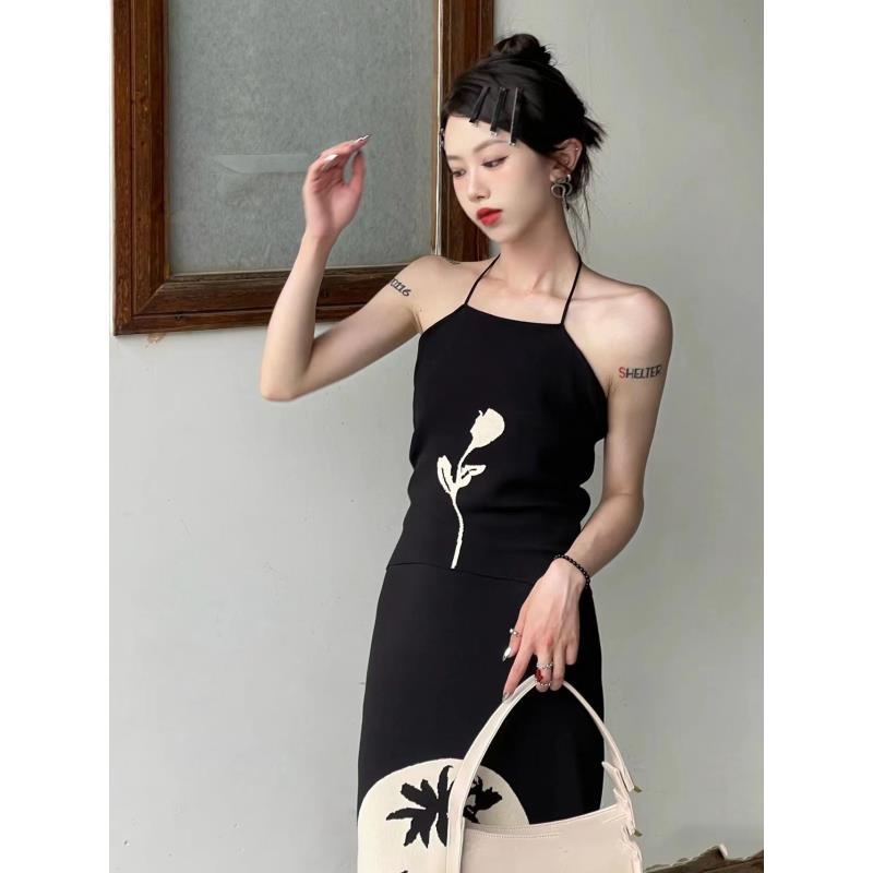 Bán Chạy!F &amp; X Đầm Dài Dệt Kim Cao Cấp Phong Cách Trung Hoa Cổ Điển Sang Trọng Thiết Kế Mới Cho Nữ Mopping Floor