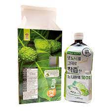 NƯỚC ÉP NHÀU NGUYÊN CHẤT XUẤT KHẨU HÀN QUỐC 6 CHAI 1000ML