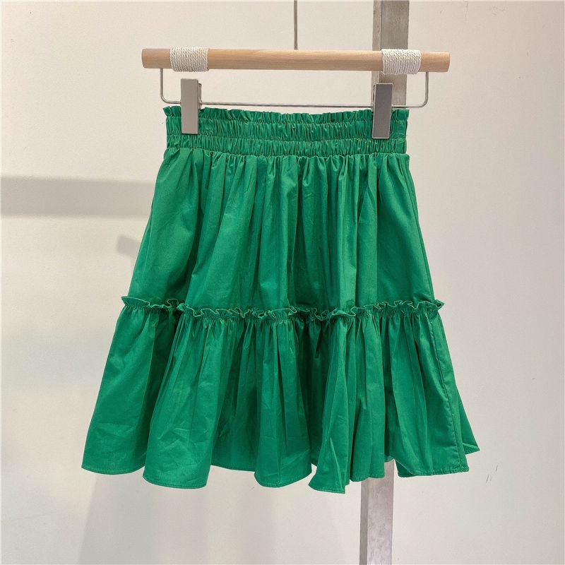 Chân Váy Chữ A Xếp Ly Lưng Cao Co Giãn Mẫu Mới 2023 Thời Trang Mùa Hè Cho Bé Gái