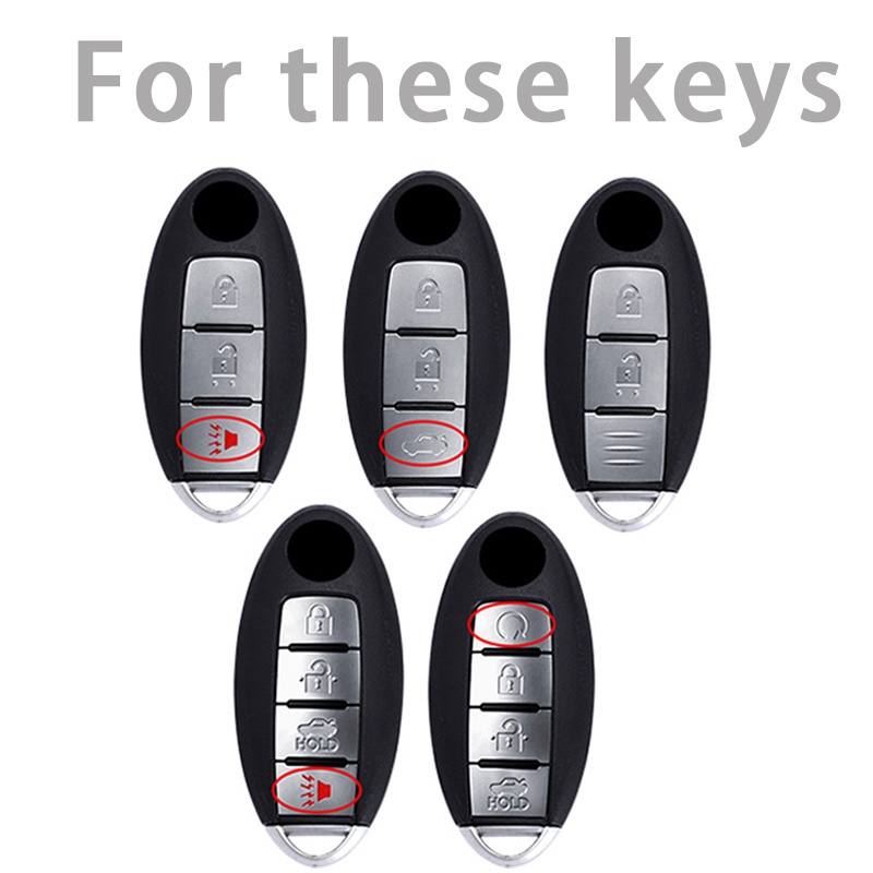 Vỏ Bọc Chìa Khóa Xe Hơi Bằng Hợp Kim Kẽm Cho Nissan Leaf Micra Qashqai J11 J10 X Trail T32 Versa Note Patrol