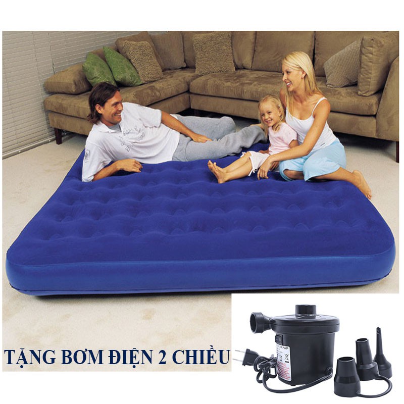 Đệm hơi, nệm hơi cao cấp TẶNG KÈM BƠM công nghệ mới đủ size cho gia đình, du lịch, dã ngoại bảo hành toàn quốc