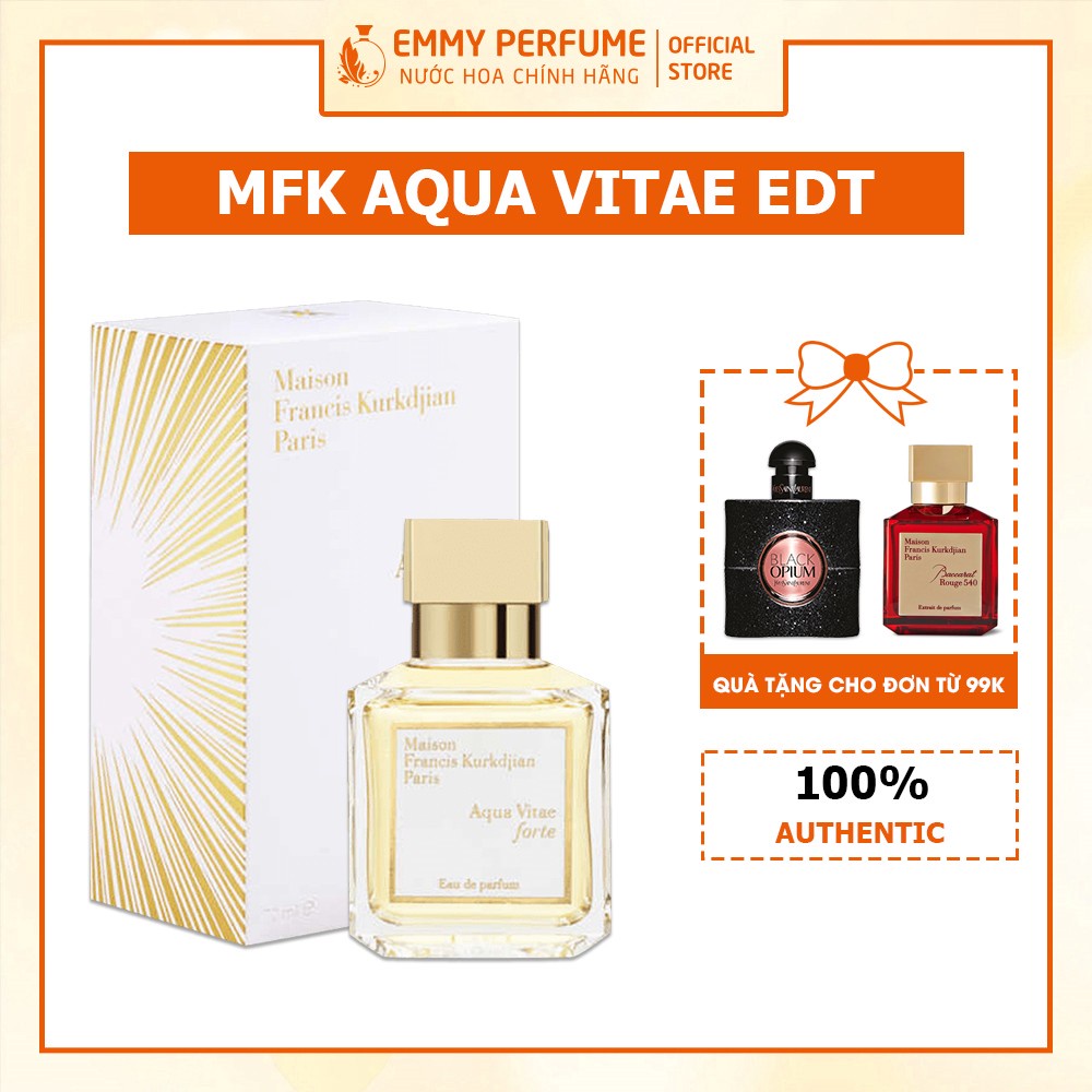 Nước hoa unisex nam nữ MFK Aqua Vitae EDT - Trong veo mát mẻ nhưng ngọt ngào quyến rũ - EmmyPer