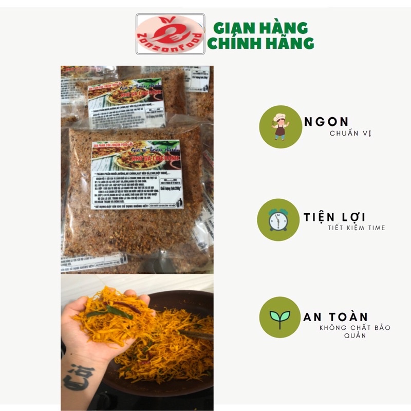 Gia vị hoàn chỉnh Khô gà lá chanh