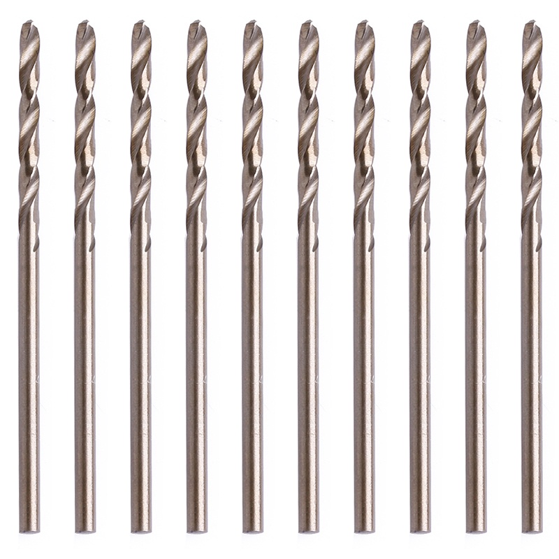 Bộ 10 Mũi Khoan Xoắn Ốc HSS Bằng Kim Loại Siêu Bền