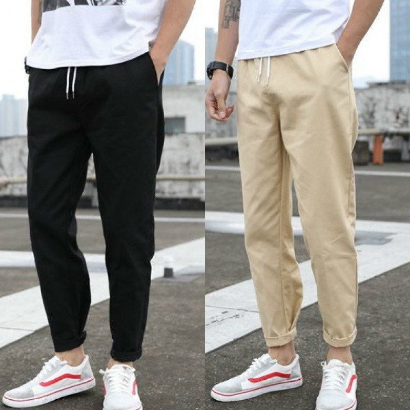 Quần dài kaki hộp trơn nam nữ ⚡️ video + ảnh chụp thật ⚡️ quân jogger ống bó dáng tây âu đi học chơi mặc nhà thoải mái