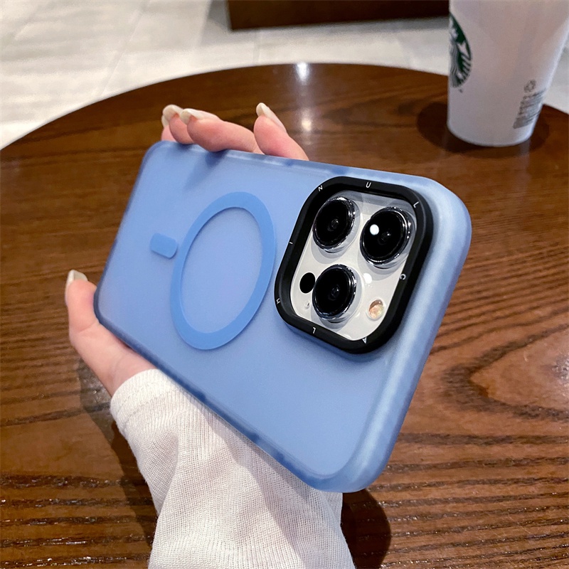 Ốp Điện Thoại Cứng Màu Nhám Chống Sốc / Vân Tay Cho iPhone 12 13 14 Pro Max 14 Plus