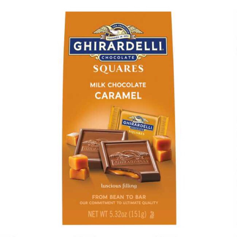 CHOCOLATE  GHIRARDELLI MILK CHOCOLATE CARAMEL 151g