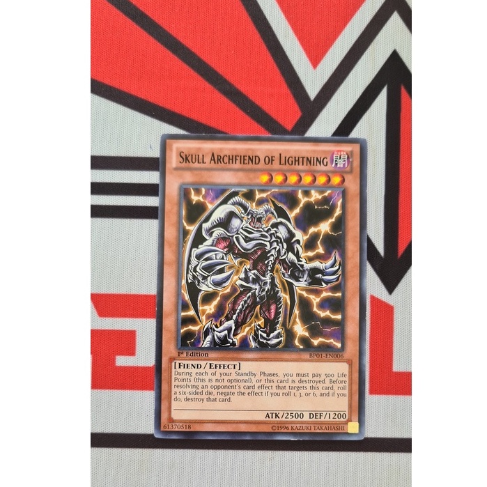 Thẻ Bài Mint90 Yugioh Monster Skull Archfiend of Lightning - BP01-EN006 - Rare