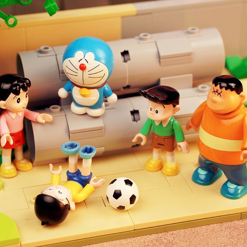 Bộ Đồ Chơi Lắp Ráp Mô Hình Lego Hình Doraemon Dạng Ống Xi Măng Rỗng Dành Cho Bé Trai Gái # 8-