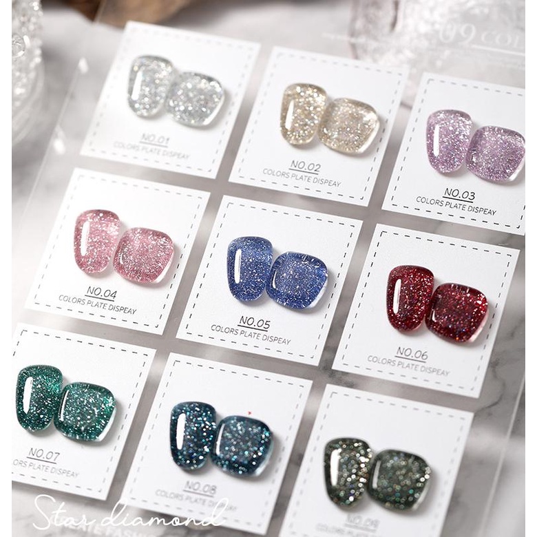 Sơn gel AS kim tuyến mã AYZ chính hãng chai đỏ 15ml