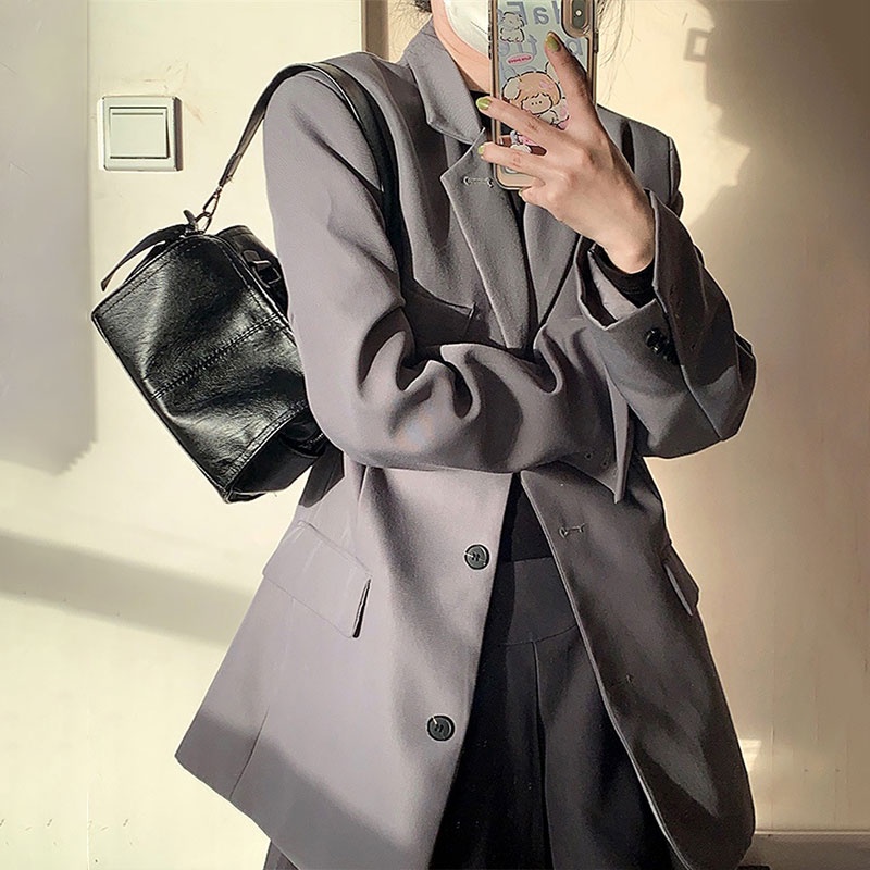 Mischa Túi Đeo Vai Da PU Hình Vuông Màu Trơn Đơn Giản Chất Lượng Cao