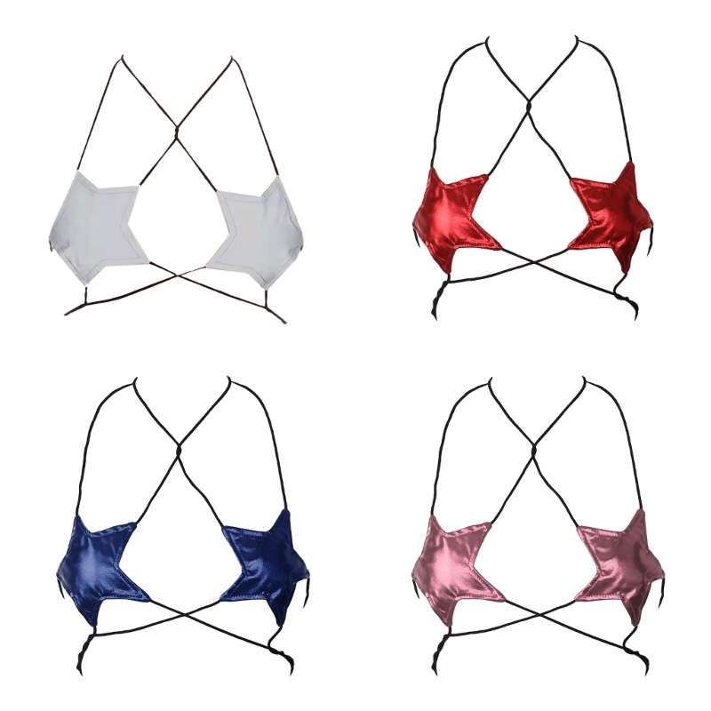 Áo Lót Ống Giả Da Phong Cách Gothic Gợi Cảm Cho Nữ