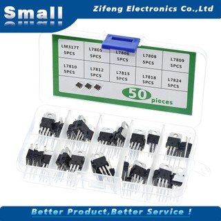 Bộ 50 Linh Kiện Lm317T L7805/7806/7808/7809/7810/7812/7818/7824