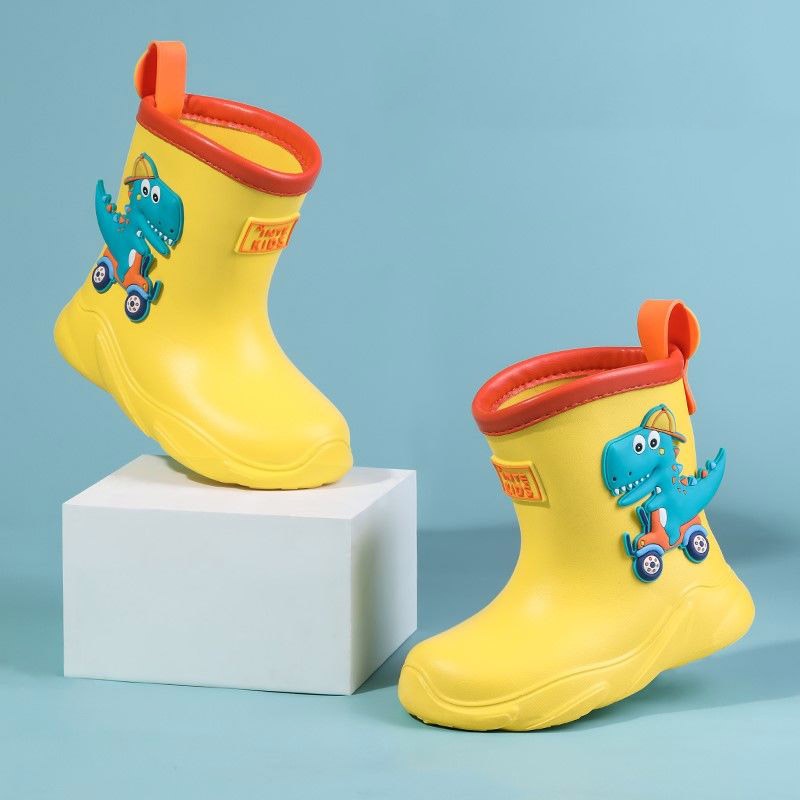 Ủng đi mưa IQ ANGEL chống nước chống trượt họa tiết hoạt hình thời trang dành cho trẻ em