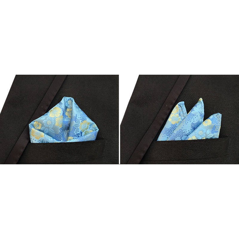 Khăn tay EFAN vuông bỏ túi họa tiết chấm bi cổ điển 25 * 25cm dành cho nam