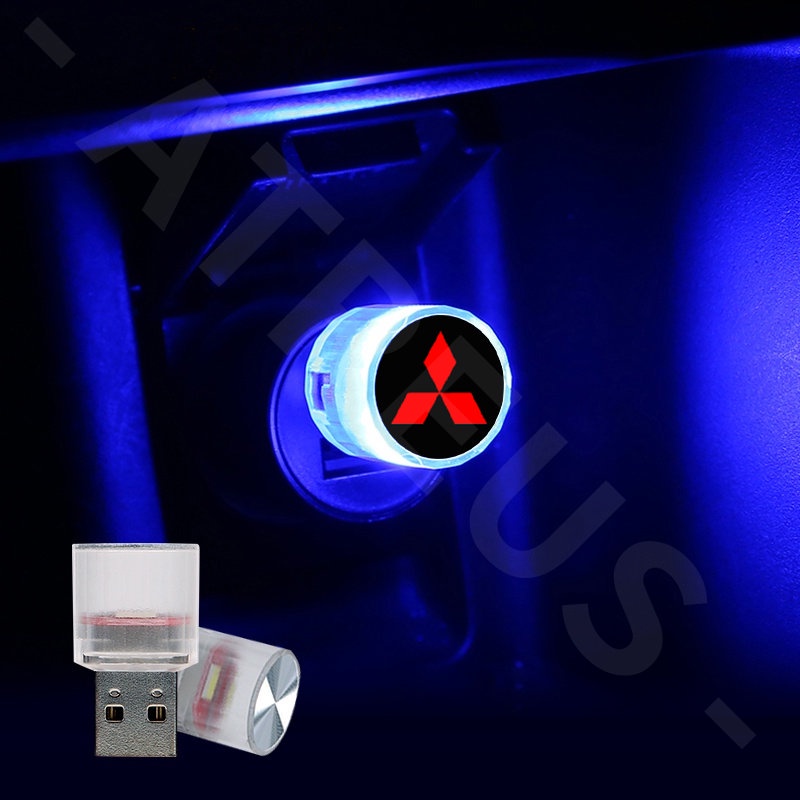 1 Đèn LED USB Tự Động Trang Trí Cho Xe Hơi Mitsubishi Lancer EX Xpander Grandis Attrage Mirage ASX