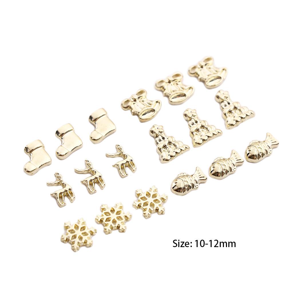 Phụ Kiện Trang Trí Móng Nghệ Thuật Hình Tuần Lộc Giáng Sinh 3D Phong Cách Nhật Bản