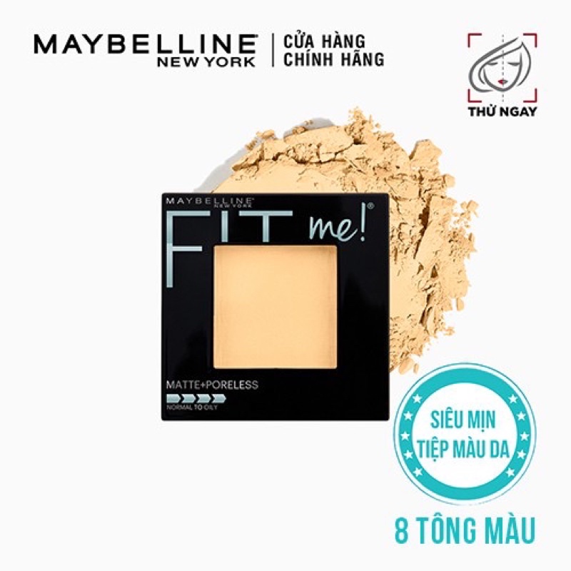 Phấn phủ kiềm dầu mịn lì Maybelline 220