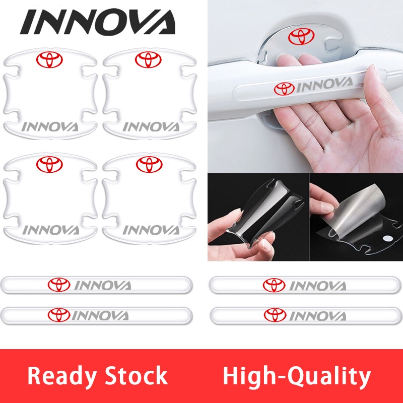 Miếng Dán Bảo Vệ Tay Nắm Cửa Trong Suốt Chống Trầy Xước Cho Xe Hơi Toyota Innova