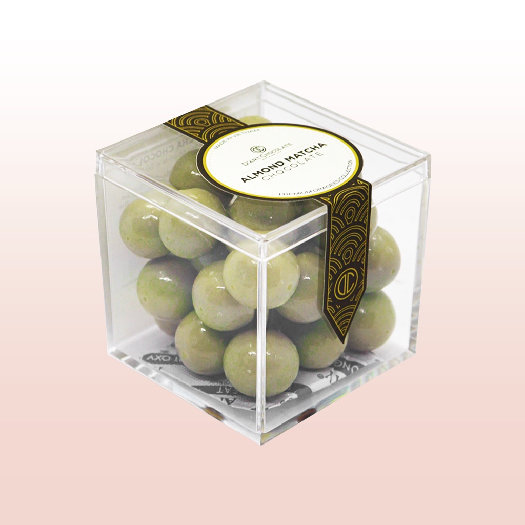 Hạnh nhân phủ Socola Matcha - Dragees Hạt phủ socola D'Art Chocolate | Dart Chocolate