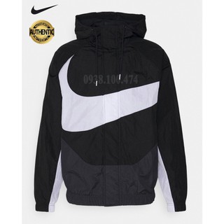 Áo khoác dù nam Nike chính hãng form rộng 2 lớp lót lưới cách nhiệt bên trong có mũ trùm đầu