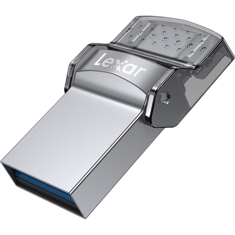 Usb Lexar JumpDrive Dual Drive D35C 64GB/ 128GB, Type-C/Type-A , Tốc độ đọc 100m/s, Vỏ kim loại, thiết kế nhỏ