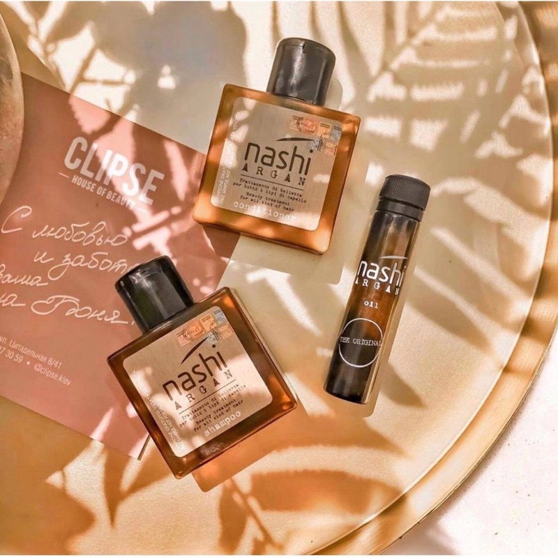 Bộ Dầu Gội Xả NASHI ARGAN MINI Phục Hồi Tóc