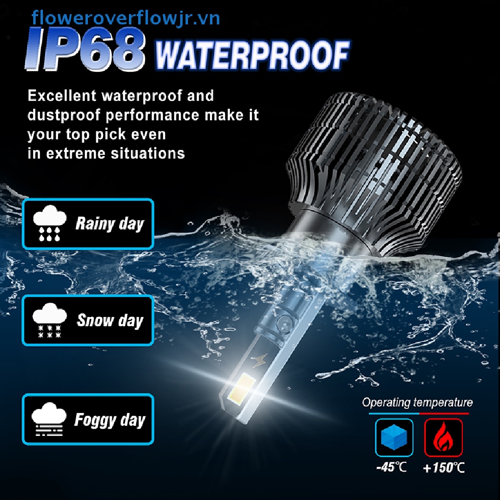 2 Đèn Pha LED H1 180W 25000LM 6500K Ánh Sáng Trắng 12V / 24V Cho Xe Hơi