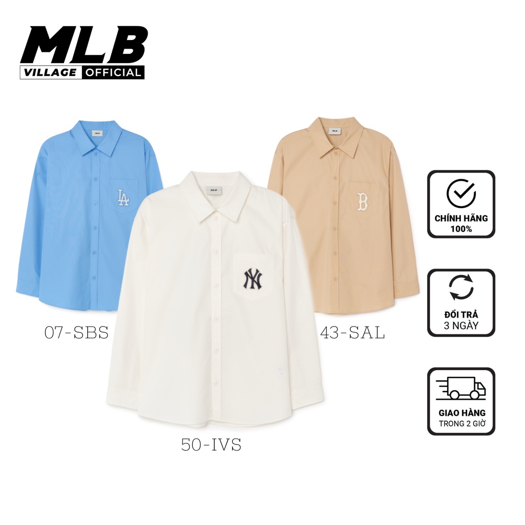 Áo Sơ Mi MLB Classic Monogram Big Logo Shirt - Áo Sơ Mi MLB chính hãng 3AWSM0131