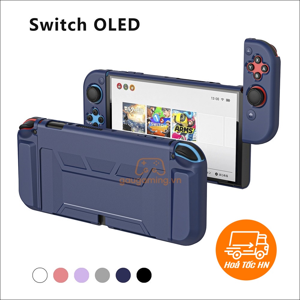 Ốp Thân máy và Joycon Nintendo Switch OLED bảo vệ toàn diện