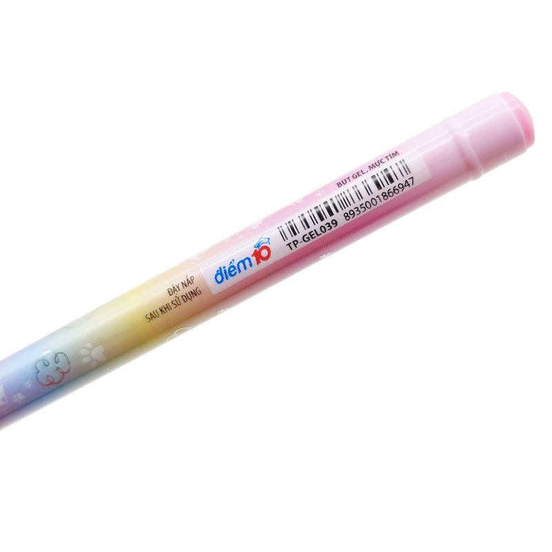 [Tặng chai keo biến màu] Bút gel Smooth Flowing Gel Ink Thiên Long Điểm 10 TP-GEL038 - Nét 0.5mm (Vỉ 3 cây)
