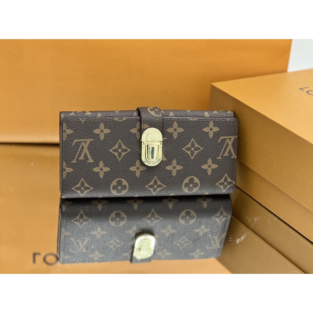 Ví cài khóa W266-19 FULLBOX HÃNG, THẺ CARD ĐẦY ĐỦ