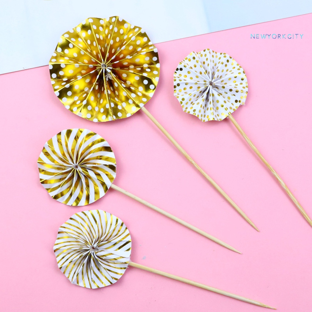 4 Cây Cắm Trang Trí Bánh Hình Hoa Hướng Dương Xinh Xắn