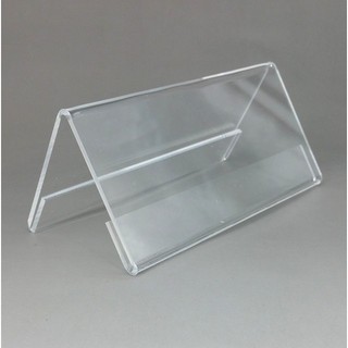 Kệ Mica chữ A 2 mặt - Biển tên chức danh Mica Đài Loan dầy 2mm - Bảng giá sản phẩm - Biển tam giác để bàn