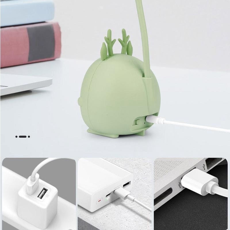 Đèn LED Ba Tốc Độ Cổ Ngỗng Nhiều Màu Sắc Tùy Chỉnh Kèm Sạc USB Tiện Dụng Cho Gia Đình / Văn Phòng