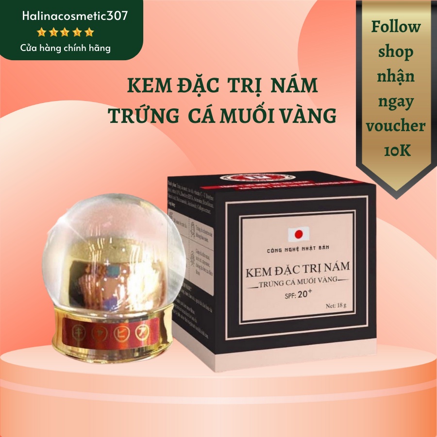 KEM NÁM TRỨNG CÁ MUỐI VÀNG PEEL ONE - Tặng tẩy kỳ collagen - Hộp 18gr