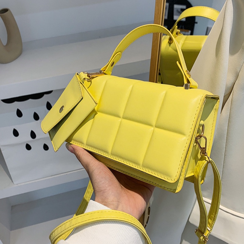 Ielgy niche Túi Đeo Chéo Dạng Nhấn Màu Xanh Lá Chất Lượng Cao Thiết Kế Ấn Tượng Cho Nữ